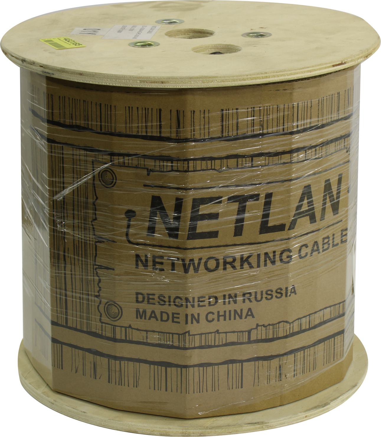 Кабель NETLAN UTP с тросом 4 пары, Кат.5е, внешний, PE -40C, 305м