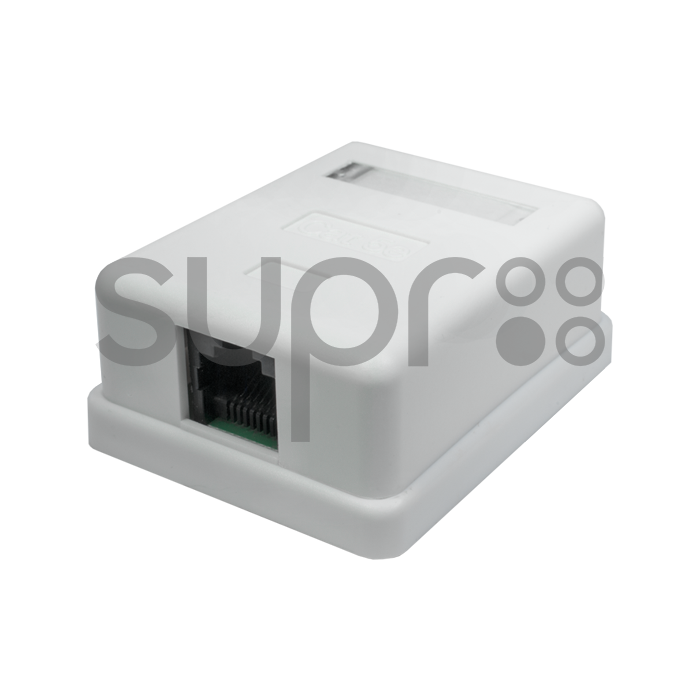 Розетка накладная SUPRLAN SYSTEM, UTP, Cat.5e, 1 порт