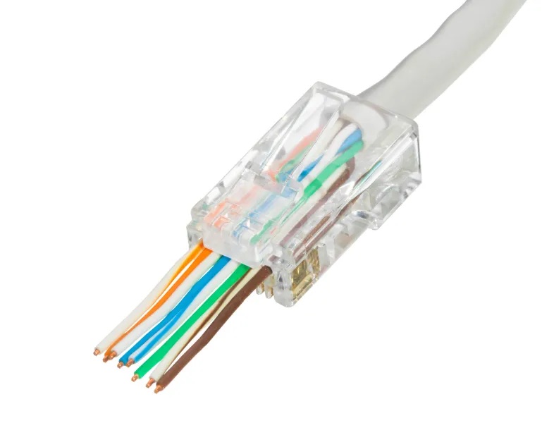 Коннектор NBK RJ-45(8P8C), Кат.5e, сквозной 100 шт