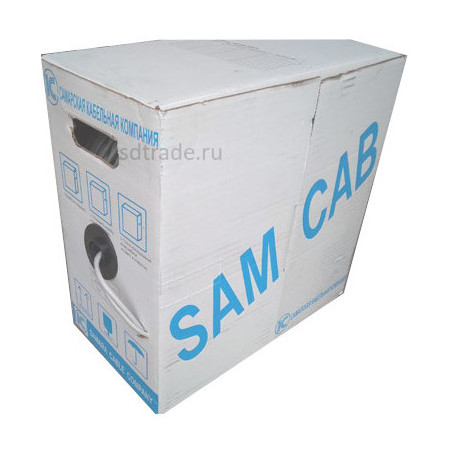 Кабель SAMCAB Самара UTP 2 пары, Кат.5е, внутренний,  305м