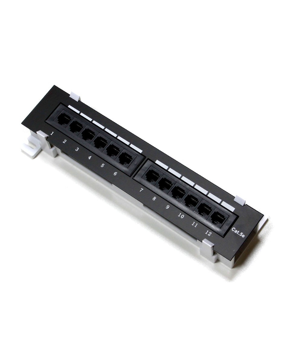 Патч-панель настенная MINI, UTP, 10", 12 портов RJ45, cat.5е, 1U, Dual Type
