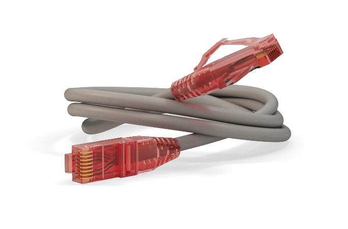 Патч-корд Hyperline U/UTP, Cat.5е, LSZH, 1 м, Чистая медь