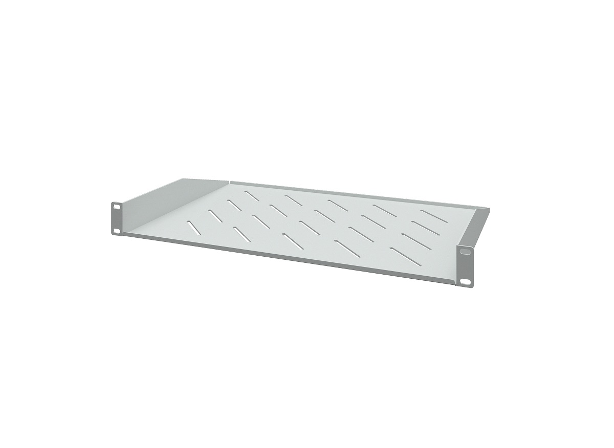 Полка консольная 19", 1U, глубина 300мм, серая