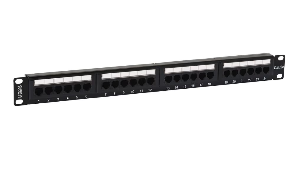 Патч-панель NBK 19, категория 5е, 24 порта RJ-45, DUAL