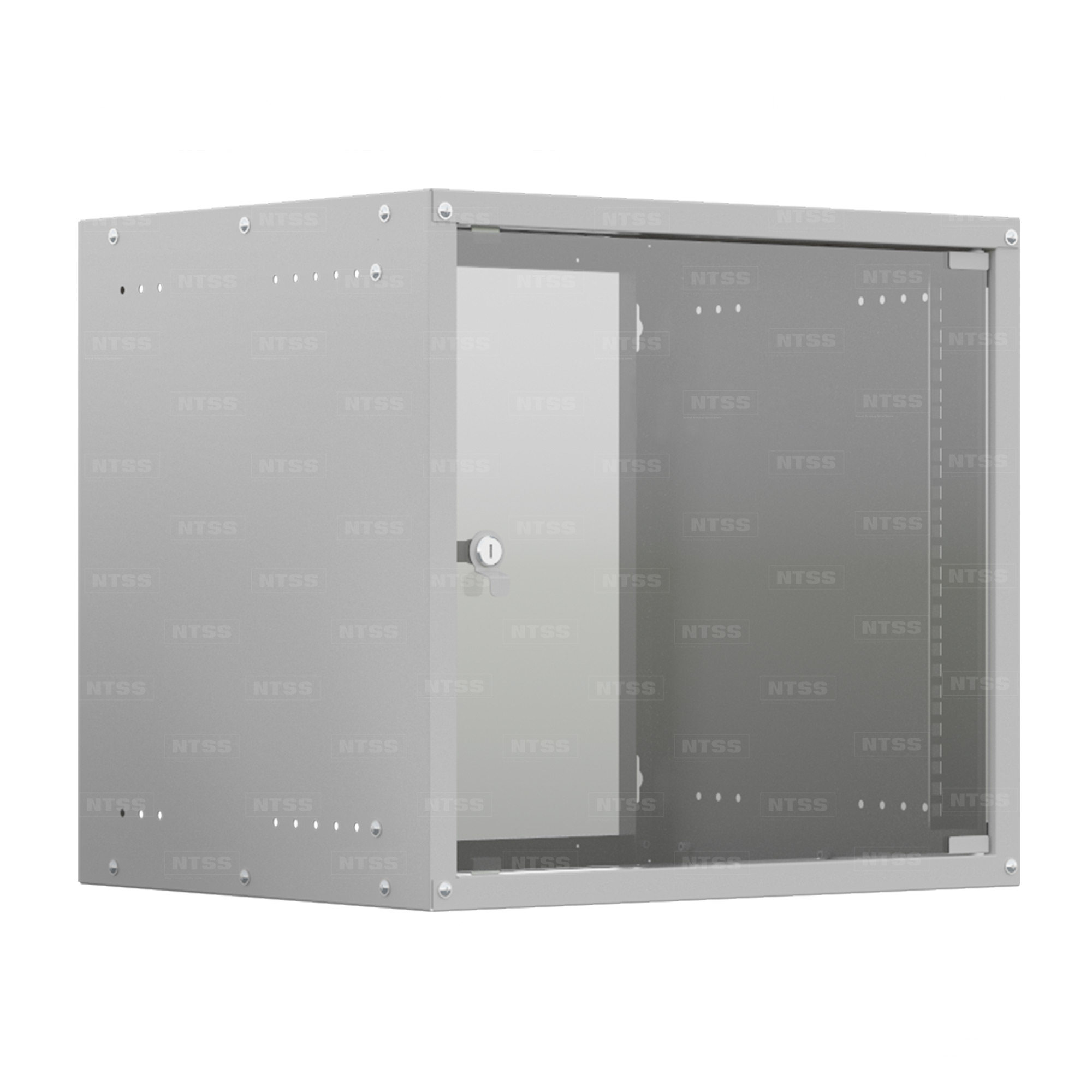 Настенный телекоммуникационный шкаф NTSS LIME 12U 550×450×500 мм, стеклянная дверь