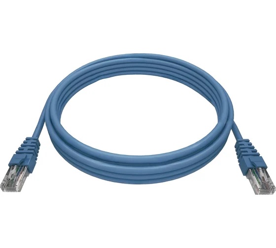 Патч-корд NTSS 2хRJ45/8P8C, T568B UTP 5e кат. литой 1 метр, LSZH, синий
