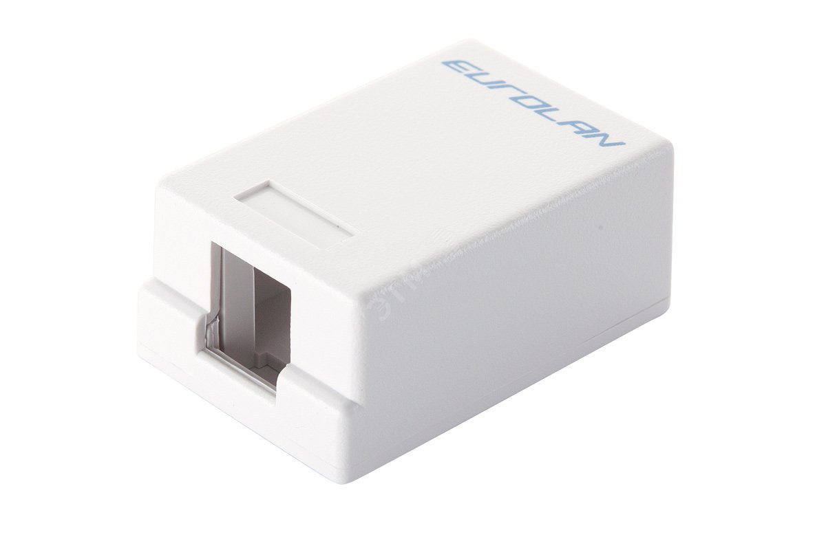 Розетка RJ45, 1порт, cat 5e, Eurolan